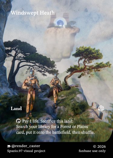 Carta Rendercaster Windswept Heath, n° 05, fetch land